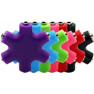 6lı Stereo Çoklayıcı Aux Çoklayıcı Erkek Stereo 6 Dişi Stereo Gir