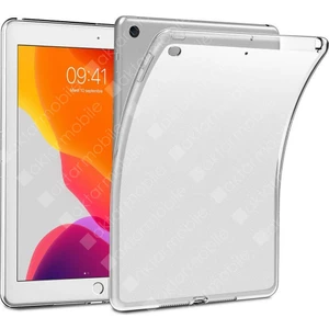 Apple iPad 9. Nesil 2021 10.2" Inc Kılıf Şeffaf Silikon Tablet Kılıfı Esnek Tpu Kapak Arkası Buzlu Renksiz