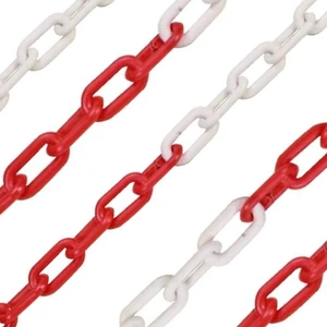 Force Chain 6 mm  Kırmızı Beyaz Plastik Zincir