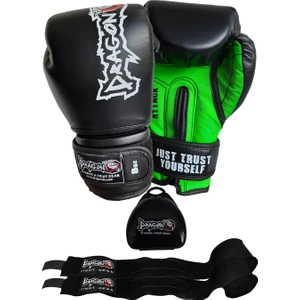 Attack 5 Boks Eldiveni Seti Boks Eldiveni Bandaj ve Dişlik 3’lü Set