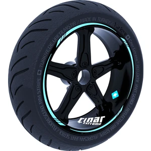 Çınar Extreme Nane Yeşili 4 Parçalı Keskin Jant Şeridi Sticker