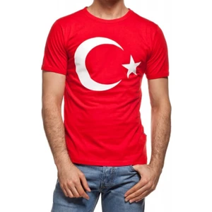 Tahtakale Marketi Yetişkin Erkek Türk Bayrağı Tişört, Türk Bayrağı Baskılı T-Shirt