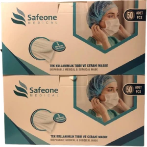 Cerrahi Maske 3 Katlı Meltblown'lu 50 Adet (2X50)