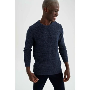 Standart Fit Bisiklet Yaka Triko Kazak R1175AZ21WN