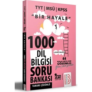 Benim Hocam Yayınları 2022 Bir Hayale Serisi TYT - KPSS - MSÜ Dil Bilgisi Tamamı Çözümlü Soru Bankası