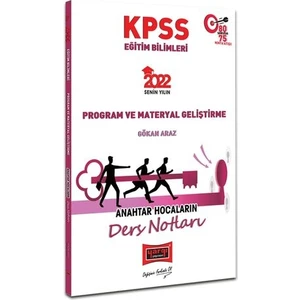 Yargı Yayınevi 2022 KPSS Eğitim Bilimleri Program ve Materyal Geliştirme Anahtar Hocaların Ders Notları