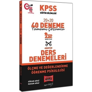 Yargı Yayınevi 2022 KPSS Eğitim Bilimleri Ölçme ve Değerlendirme Öğrenme Psikolojisi Tamamı Çözümlü 20+20 40 Deneme