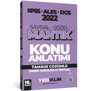 Yediiklim Yayınları Yediiklim Yayınları 2022 KPSS-ALES-ALES Sayısal Sözel Mantık Konu Anlatımı