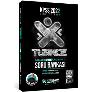 Yediiklim Yayınları Yediiklim Yayınları 2022 KPSS Genel Yetenek Atölye Serisi Türkçe Tamamı Video Çözümlü Soru Bankası