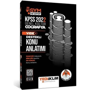 Yediiklim Yayınları Yediiklim Yayınları 2022 KPSS Genel Kültür ÖSYM Ne Sorar Coğrafya Video Destekli Konu Anlatımı