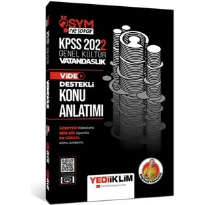 Yediiklim Yayınları Yediiklim Yayınları 2022 KPSS Genel Kültür ÖSYM Ne Sorar Vatandaşlık Video Destekli Konu Anlatımı