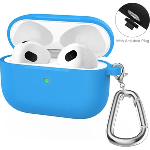 Apple Airpods Pro 2 Mavi Için Enkay Kalınlaşmış Silikon Kılıfı Mavi (Yurt Dışından)