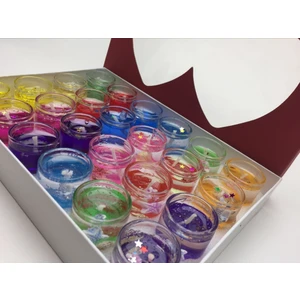 Be Beauty Dekoratif Cam Jel Mum (3x3 cm - 24 Adet)