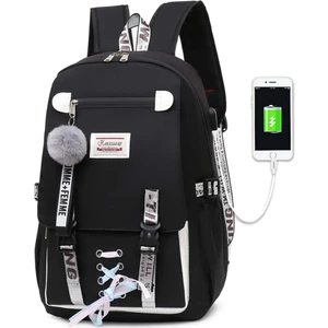 Büyük Kapasiteli USB Şarj Portlu Okul Sırt Çantası (Yurt Dışından)