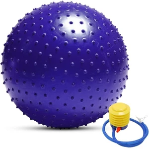 Dikenli Jimnastik Topu 65 cm Mor+ Pompa
