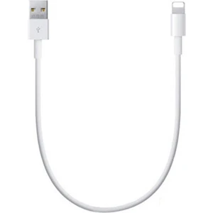 Apple iPhone Uyumlu Lightning Kısa Şarj-Data Kablosu - Beyaz