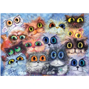 Set Of Cat's Portrait 1000 Parça Puzzle