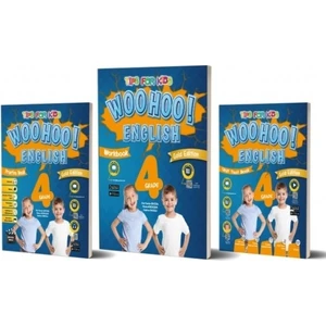 Kırmızı Beyaz Yayınlar 4.Sınıf  Woohoo English Gold Edition Practice+Work+Unit Test Book
