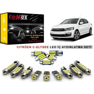Citroen C-Elysee Led Iç Aydınlatma Ampul Seti Parlak Beyaz