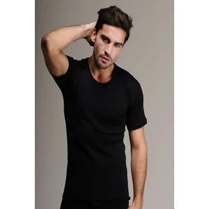 4000 Kısa Kol Yün Termal Fanila-Siyah