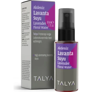Akdeniz Lavanta Suyu, %100 Saf, Doğal ve Katıksız, Sprey Şişe, Ferahlatıcı Etkili Tonik, 50 ml