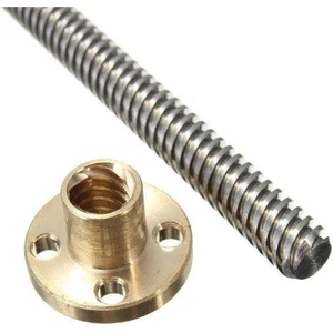 3D Yazıcı Vidalı Mil Somun 500MM T10 10MM