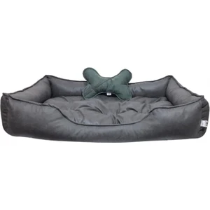 Patili Evler Füme Büyük Irk Köpek Yatağı 75 x 110 cm Kemik Yastıklı - Tırmalamaya Dayanıklı