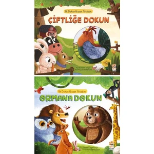 Ilk Dokun Hisset Kitabım 2 Kitap Set / Çiftliğe Dokun - Ormana Dokun