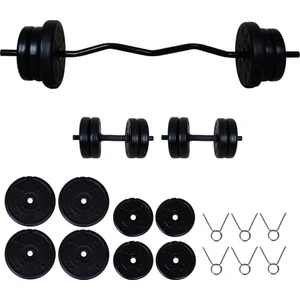 Aydın Sport 35 kg Z Bar Halter Seti ve Dambıl Seti