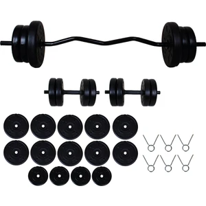 Aydın Sport 65 kg Z Bar Halter Seti ve Dambıl Seti