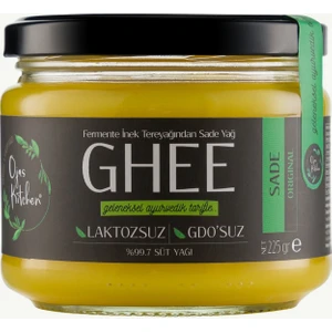 Ojas Kitchen Sade Ghee (Sade Yağ) 225 gr - Laktozsuz Gdo' Suz Saf Yağ / Sadeyağ