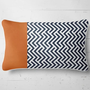 Lux Vie Kırlent Çift 
tarafı Baskılı Dekoratif Marin Yastık Kılıfı