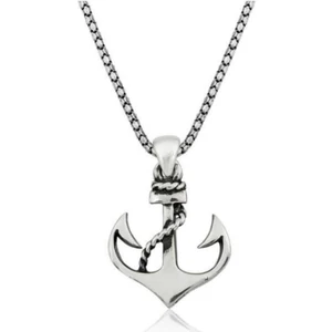 925 Gümüş Çapa 925 Ayar Gümüş  Kolye