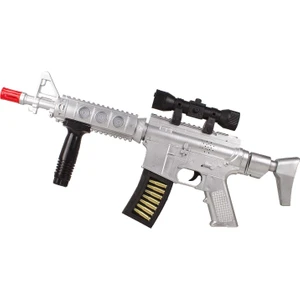 Cs-11 Oyuncak Taramalı Tüfek M16 Işıklı Sesli 53 cm