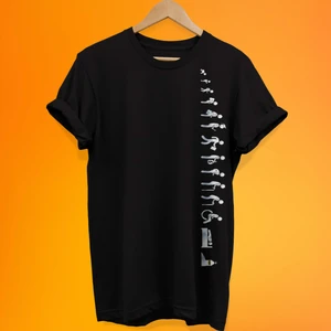 Yaşam Döngüsü Baskılı %100 Pamuk Oversize T-Shirt Büyük Beden Tişört