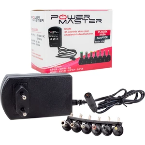 PM-18745 3 Volt - 12 Volt 3 Amper Çok Uçlu Ayarlı Kademeli Adaptör