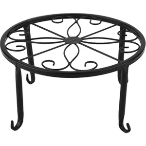 Siyah Bitki Standı Tek Katmanlı Demir Düşük Kapalı Açık Saksı Paslanmaz (Yurt Dışından)