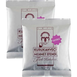 Kurukahveci Mehmet Efendi  Kafeinsiz Türk Kahvesi  Folyo Ambalaj 50 gr x 2