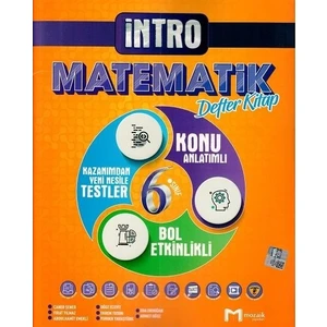 Mozaik Yayınları 6. Sınıf Matematik İntro Defter Kitap