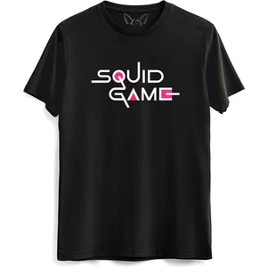 Alfa Tshirt Squid Game Siyah Tshirt