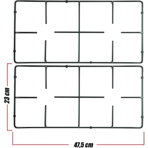 Üst Ocak Gözü Izgara Grubu 47,5 x 23 cm ( 2 Adet )