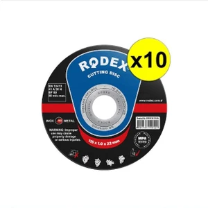 10 Adet 115 x 1.0 x 22 Paslanmaz Çelik (Inox) SRM10115N Kesme Taşı