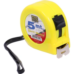 Bts Şerit Metre Sarı Plastik 5 M x 25 mm