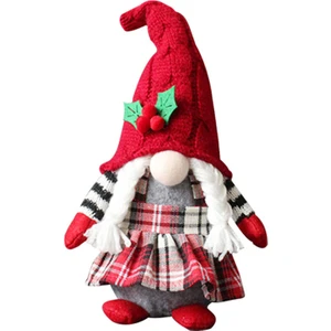 Gnome Noel Faysız Bebek Merry Noel Dekorasyonu Ev Süs Örgüler Için (Yurt Dışından)