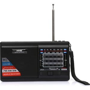 Güneş Enerjili Şarjlı Radyo + El Feneri + Bt + USB + Tf Destekli