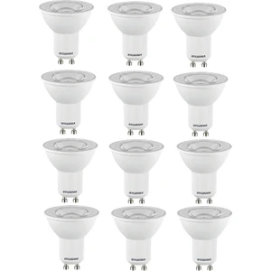 12 Adet  GU10 LED Ampul Çanak Ampul 4.2W Günışığı Sarı Işık Sylvania 3000 Kelvin