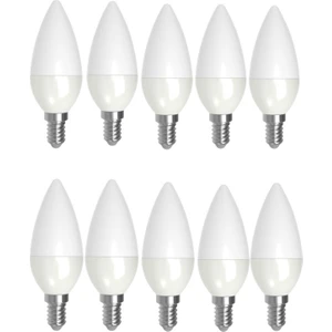 10 Adet 7W Günışığı Sarı Işık LED Mum Ampul Buji Ampul Avize Ampulü E14 Ince Duylu Cata Ct 4079 3200 Kelvin