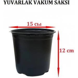 15CM Yuvarlak Vakum Ucuz Çi̇çek Fi̇de Fi̇dan Üretim Saksisı 50 Adet