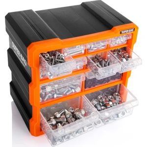 ASR-6007 Monoblok 12 Çekmeceli Organizer Kutu