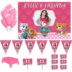 Hayaller Dükkanı Paw Patrol Kız Doğum Günü Süsleme Seti Parti Malzemeleri